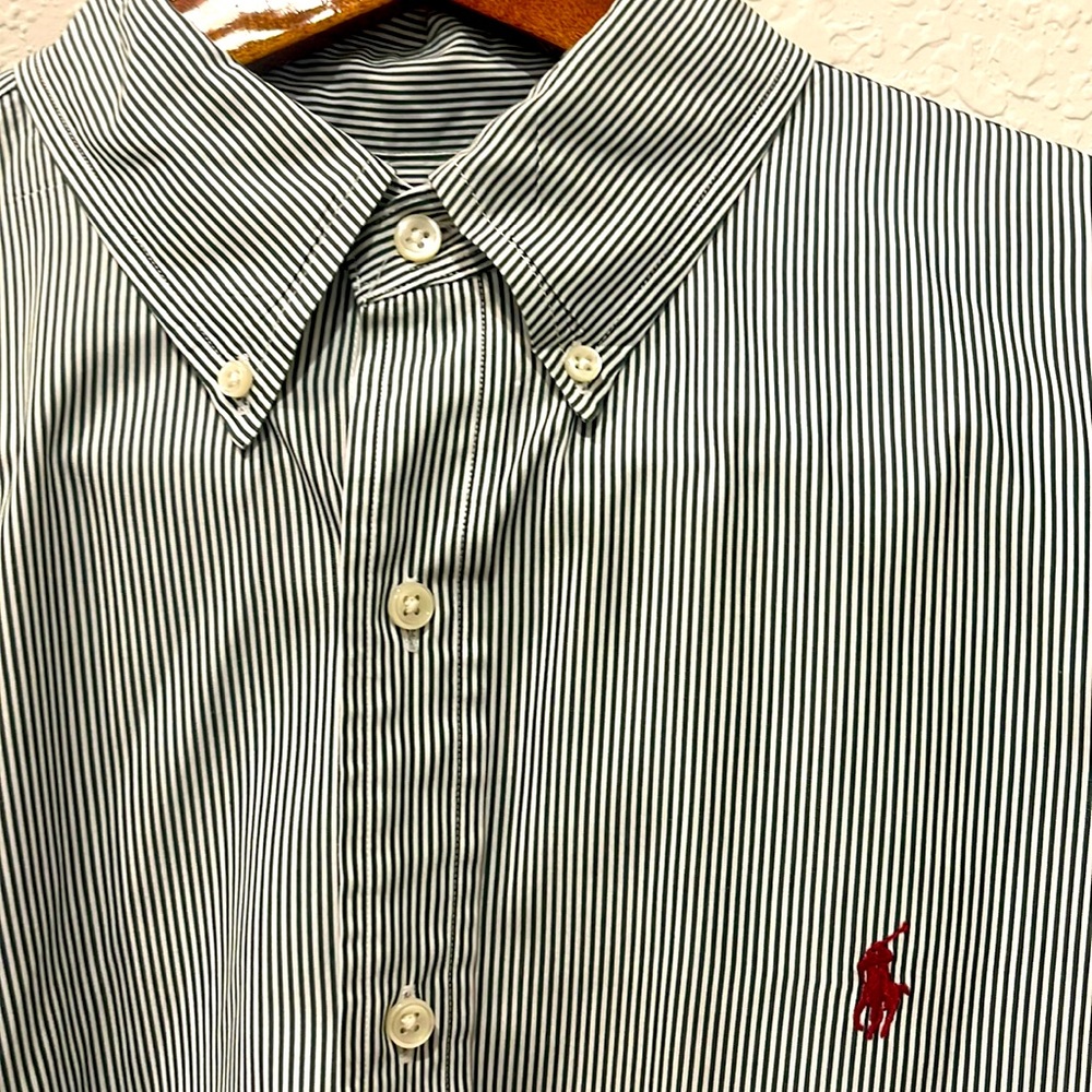 Men’s XL Polo Striped Button Down Long Sleeve Shirt